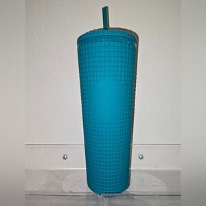 Starbucks Teal Tumbler with Straw